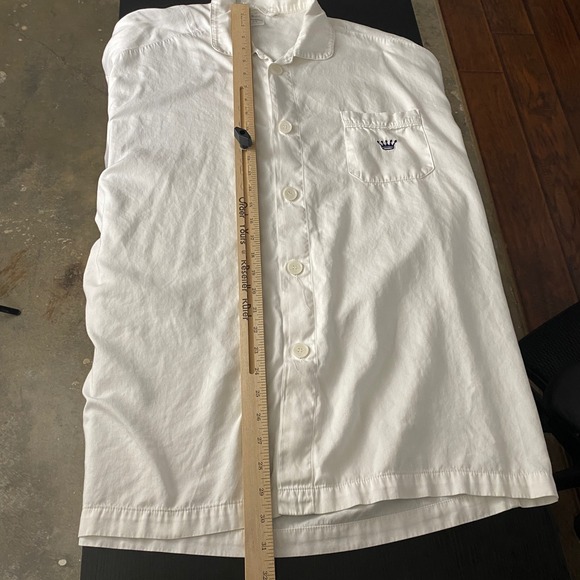 Royal Highnies XL White Original Lounge Top 100% Pima Cotton Pajama Shirt USA - Picture 6 of 12